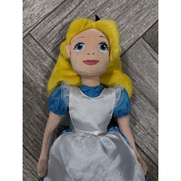 ALICE IN WONDERLAND bean bag plush doll Disney Store exclusive Large 18 Inch - Picture 2 of 7